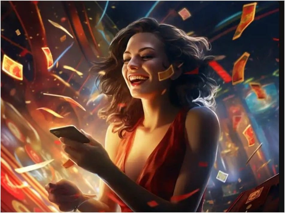 Filipino player making a deposit on hot casino using a mobile phone